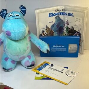 Monsters Inc. Disney PIXAR VHS Tape & Unbranded Sulley Plush‎ Toy